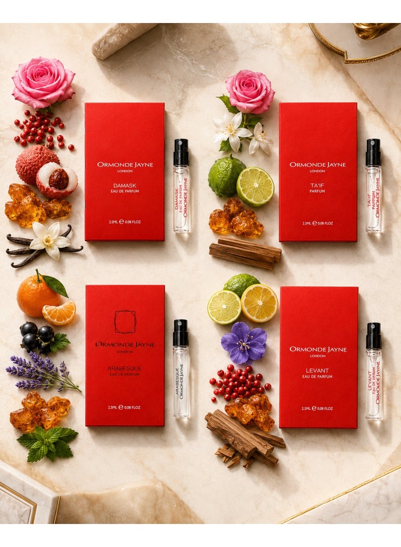 Ormonde Jayne Luxury Fragrance Sampler Set - 4 Perfumes (Eau de Parfum, 2.5ml each) - Discovery Set Unisex - Image 2