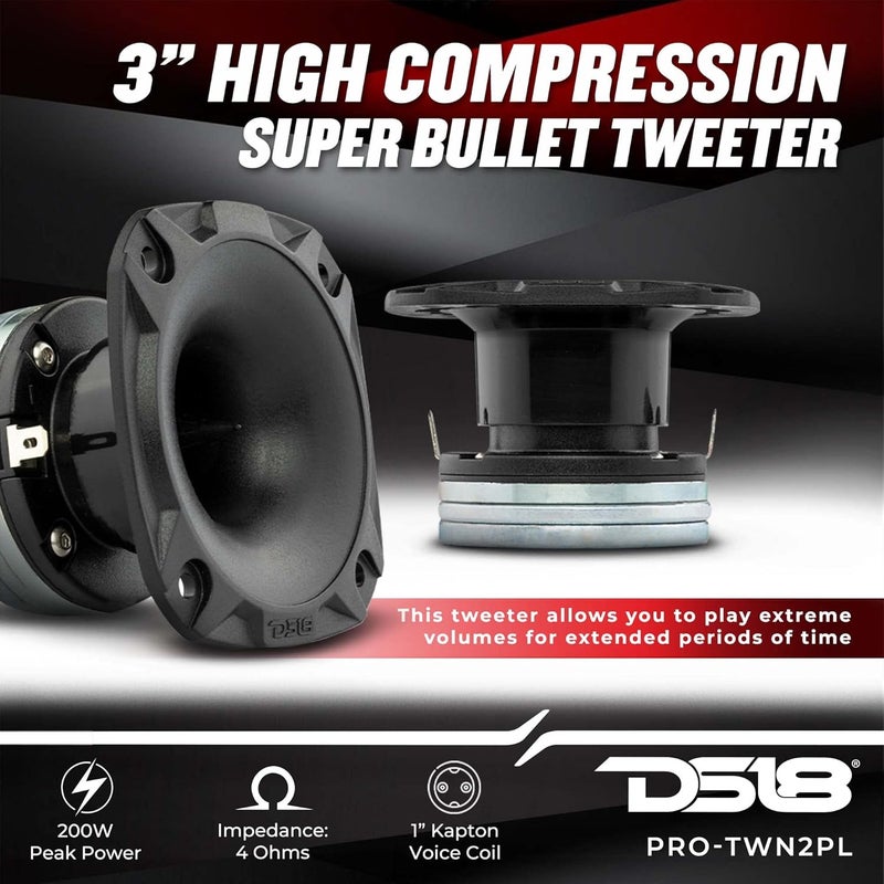 DS18 PRO-TWN2PL 3" مكبر صوت سوبر بوليت عالي الضغط مع مغناطيس نيوديميوم - Image 2