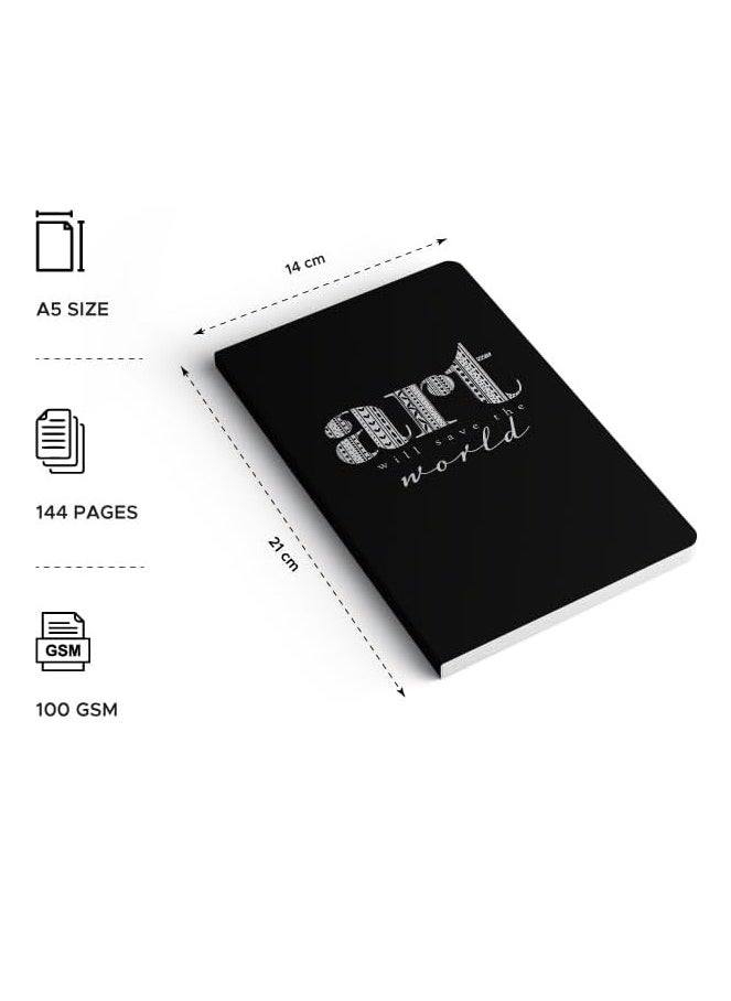 FACTOR NOTES A5 Size Plain Notebook 100gsm Thickness 144 Pages  - Image 2