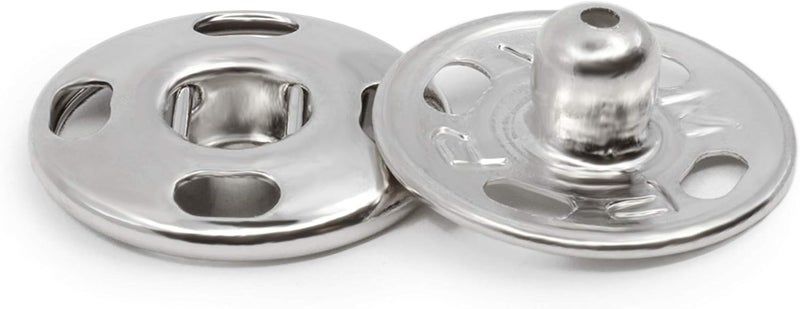 Dritz Sew On Snaps Nickel 48 Sets Fasteners Size 3 48ct - Image 2