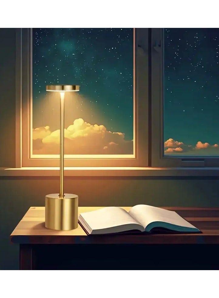 Decorative LED Table Lamp Metal Warm lightning Gold 35cm  - Image 1