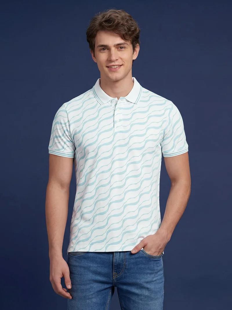 Being Human Men Printed Polo Collar T-shirt