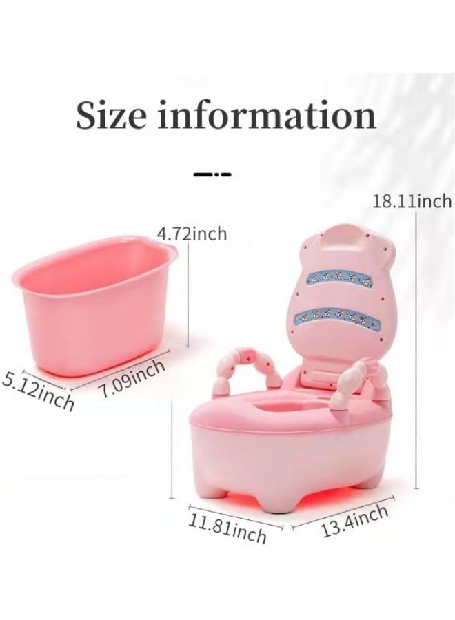 Soofam Baby Potty Training Chair for Boys and Girls, Toddlers Potty Toilet Chair, Cute Potty Training Toilet with Lid for Kids,Comfortable Potty Seat for Children 1-6 Years Old (Blue) - Image 2