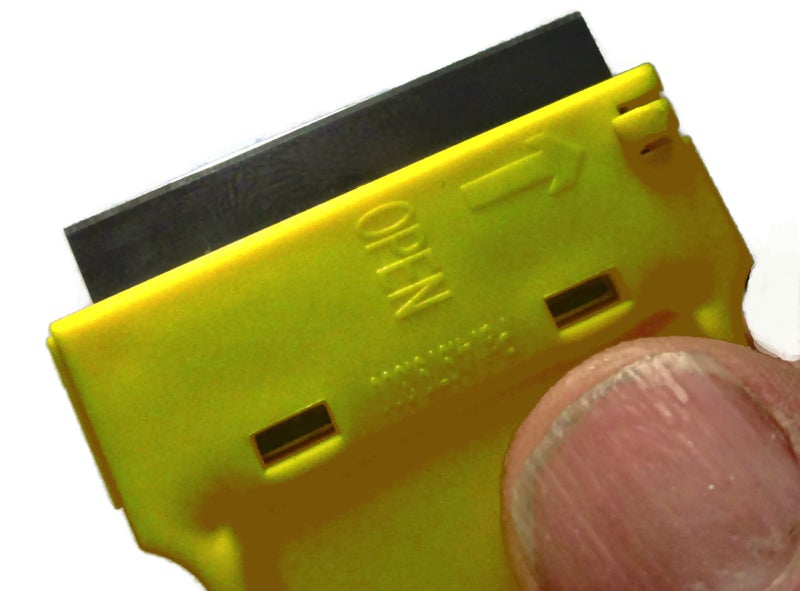 MINISCRAPER Original Mini Razor Scrapers, 8 Pack U.S. Made For Scraping Off Paint Decals Labels Stickers and Debris On a Variety Of Surfaces - Image 4