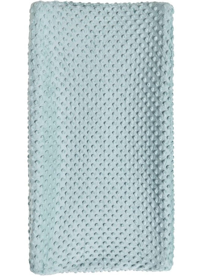 DONOMILO Changing Pad Cover Super Soft Dots Skin-Friendly Breathable Wipeable Changing Table Sheets for Baby Boy and Baby Girl (Cloud Blue) - Image 1