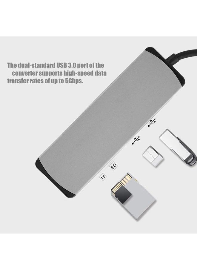 Cabledeconn TypeC Interface to HDMI+HUB+SD Multifunction Docking Station Converter