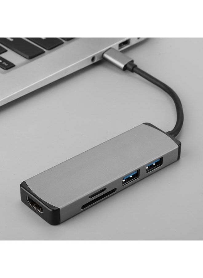 Thoraya Cabledeconn TypeC Interface to HDMI+HUB+SD Multifunction Docking Station Converter  - Image 2
