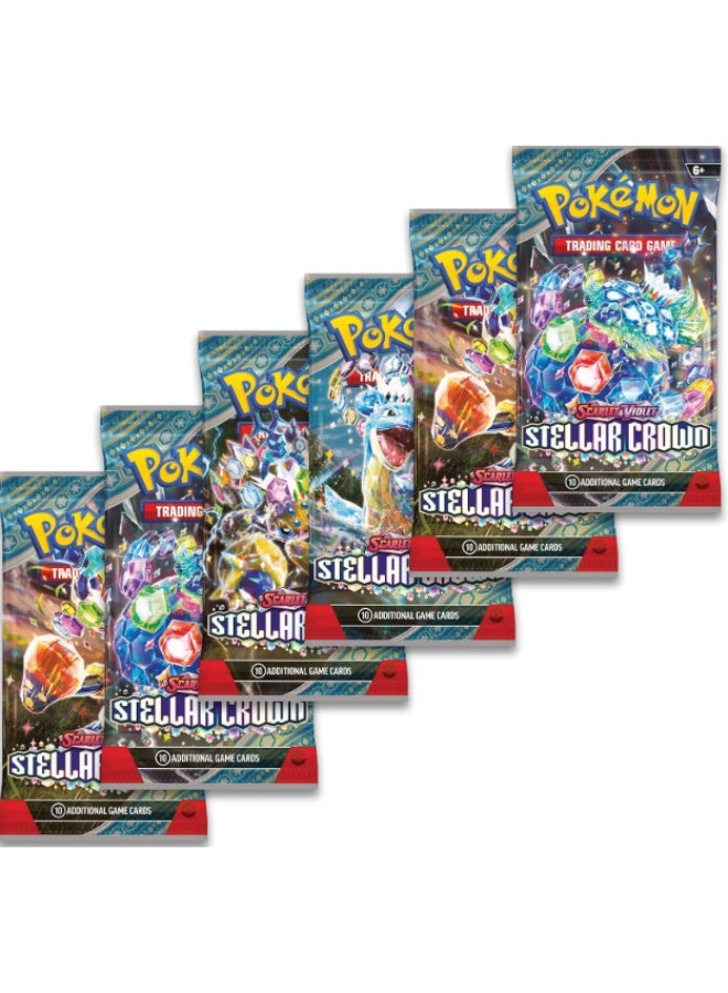 Pokemon TCG: Scarlet & Violet—Stellar Crown Booster Bundle (6 Booster Packs) - Image 2