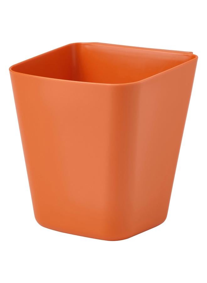 زبون حاوية، برتقالية زاهية، 12×11 سم - Image 1