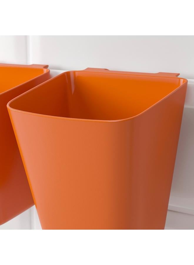 زبون حاوية، برتقالية زاهية، 12×11 سم - Image 5