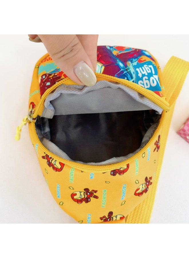 Children's Bag Kindergarten Baby Cartoon Coin Purse Outdoor Leisure Crossbody Bag Boy Handsome Fashionable Chest Bag-Color:Blue American Team  - Image 5