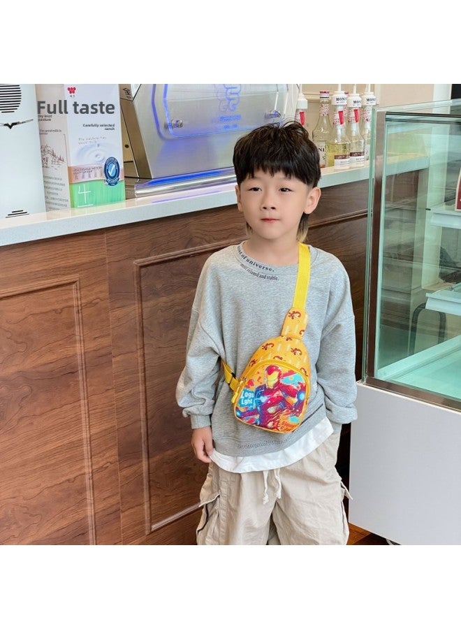 Children's Bag Kindergarten Baby Cartoon Coin Purse Outdoor Leisure Crossbody Bag Boy Handsome Fashionable Chest Bag-Color:Blue American Team  - Image 3