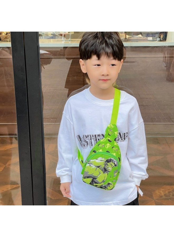 Children's Bag Kindergarten Baby Cartoon Coin Purse Outdoor Leisure Crossbody Bag Boy Handsome Fashionable Chest Bag-Color:Blue American Team  - Image 4