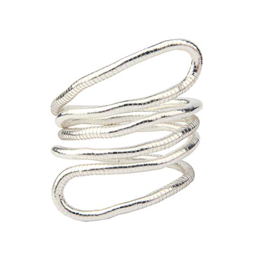 BNQL Bendable Snake Necklace Flexible Multi-purpose Necklace (Silver) - Image 1
