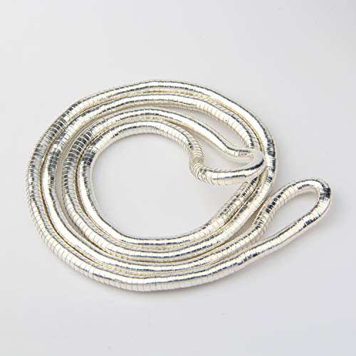 BNQL Bendable Snake Necklace Flexible Multi-purpose Necklace (Silver) - Image 2
