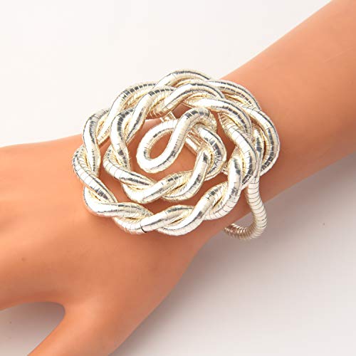 BNQL Bendable Snake Necklace Flexible Multi-purpose Necklace (Silver) - Image 4