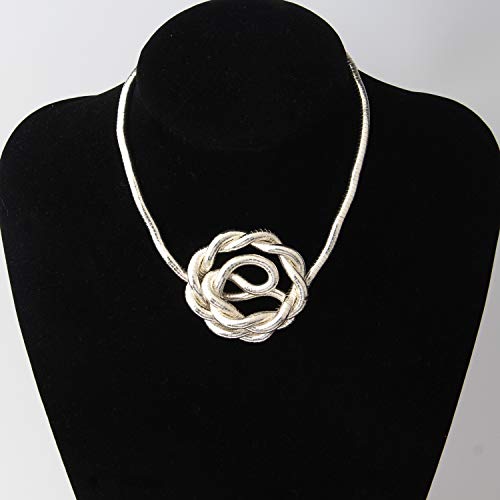 BNQL Bendable Snake Necklace Flexible Multi-purpose Necklace (Silver) - Image 5