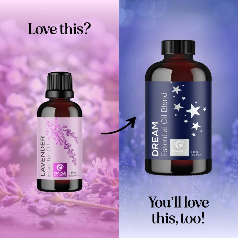 Maple Holistics Pure Lavender Essential Oil - Lavender Oil for Hair Skin and Nails Plus Aromatherapy Diffusers Humidifiers Linens and Baths for at Home Spa Self Care - Premium Grade Non-GMO in Glass Bottle (1 Fl Oz) - Image 5