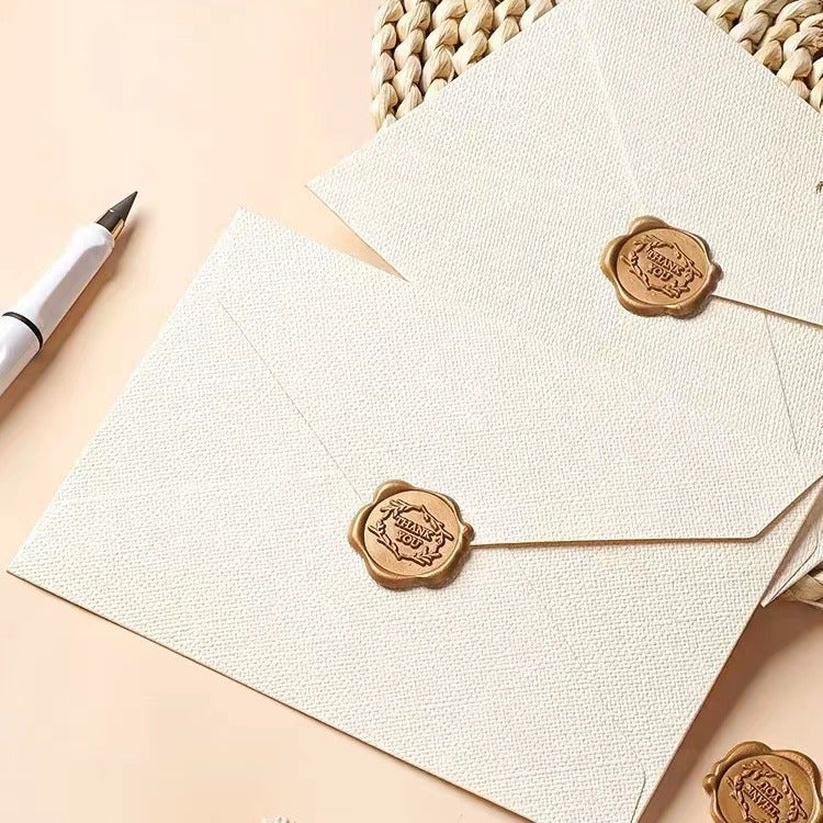 Linen Pattern Envelope Stationery Suit Vintage Love Letter Chinese Style Cowhide Special Paper Invitation Postcard Enameled Envelope - Image 3