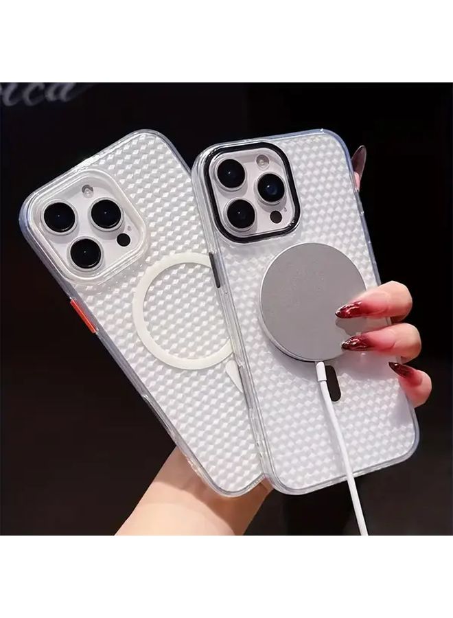 Yellow Magnetic Wireless Charging Case Compatible with iPhone 14 Plus Matte Shockproof - Image 2