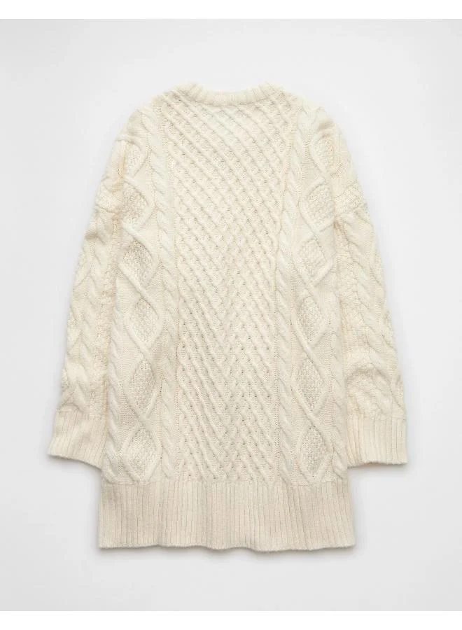 American Eagle Cable-Knit Sweater Dress