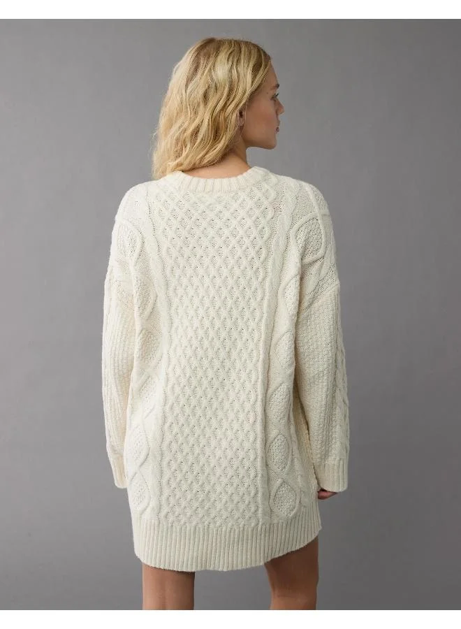American Eagle Cable-Knit Sweater Dress