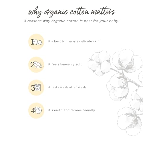 Burt's Bees Baby Baby Socks Ankle or Crew Height Made with Soft Organic Cotton - 6 Packs With Non-Slip Grips for Babies and Newborn Babies - Image 5