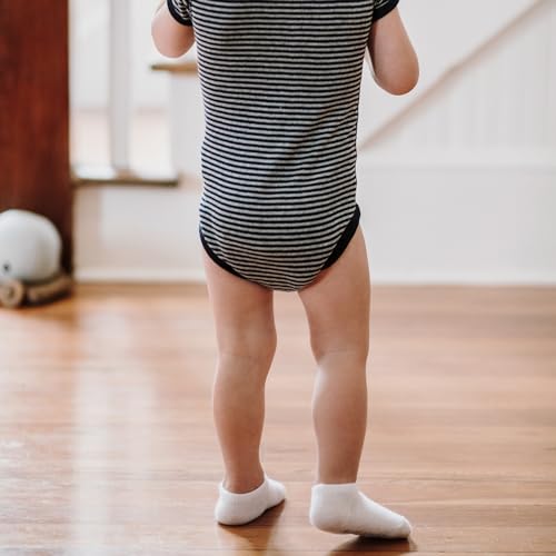 Burt's Bees Baby Baby Socks Ankle or Crew Height Made with Soft Organic Cotton - 6 Packs With Non-Slip Grips for Babies and Newborn Babies - Image 2