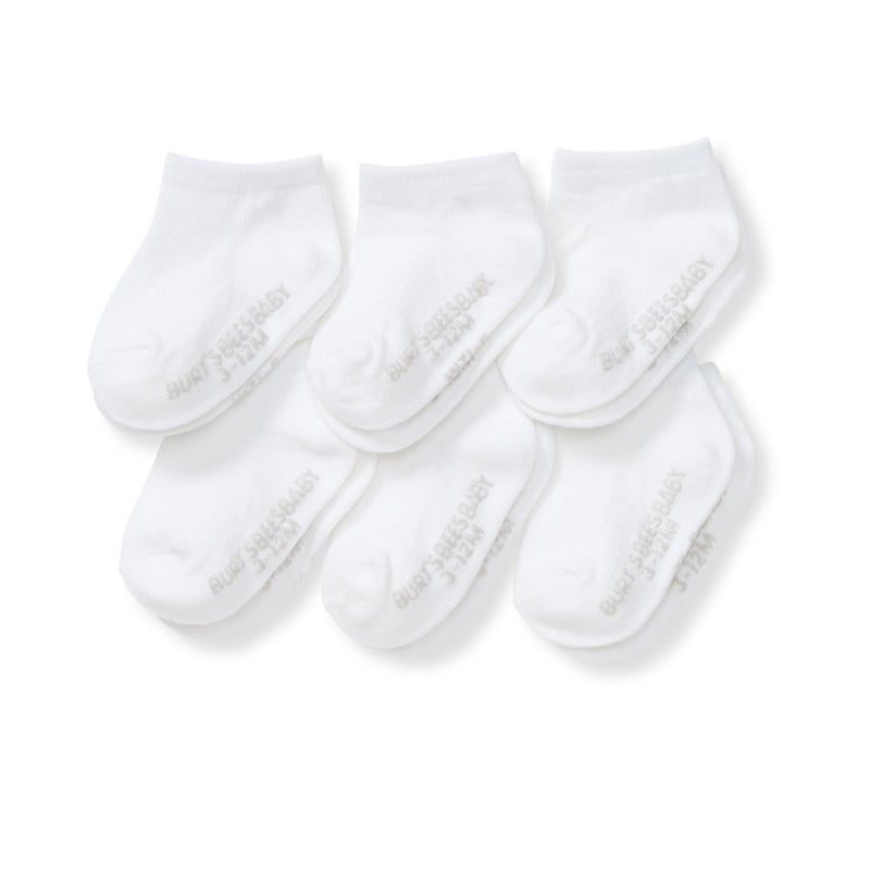 Burt's Bees Baby Baby Socks Ankle or Crew Height Made with Soft Organic Cotton - 6 Packs With Non-Slip Grips for Babies and Newborn Babies - Image 4