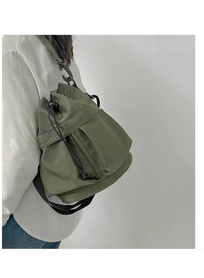 ميكسد شخصية واحدة حقيبة الكتف عارضة سحب الحبل أضعاف حقيبة قدرة كبيرة محمولة حقيبة نايلون دلو - Image 4