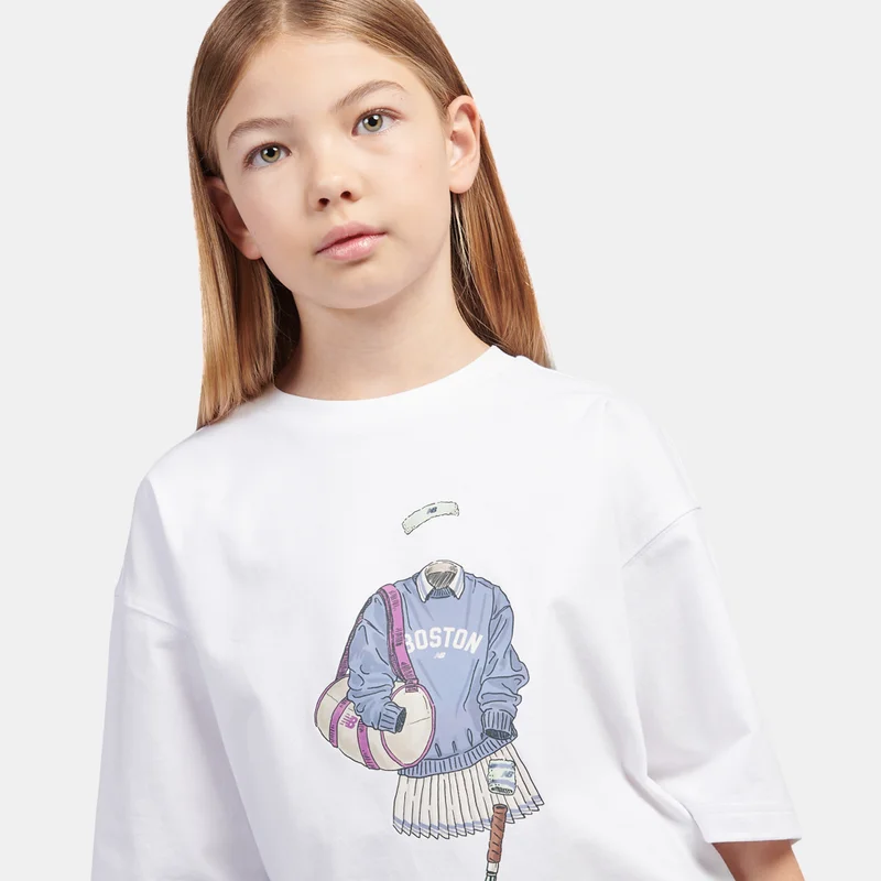 New Balance Kids' Tennis Girl Graphic T-Shirt