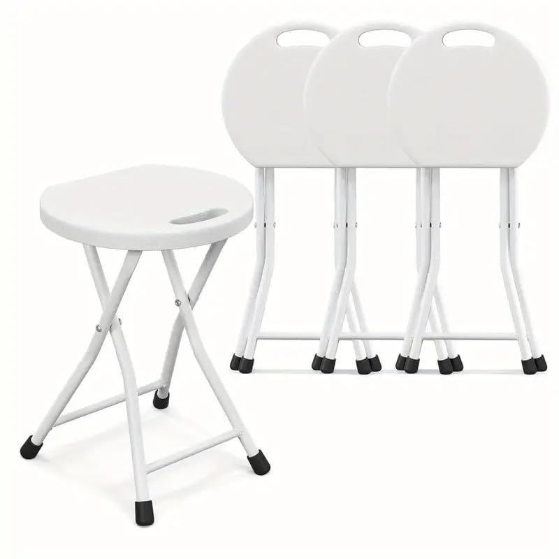 DREWIT STAR Portable Plastic Folding Metal Leg Step Stool Color Randomly Selected