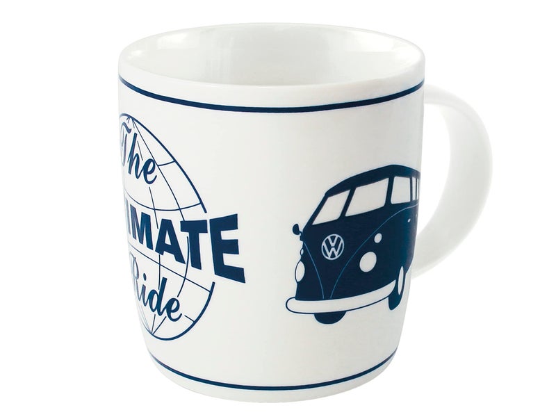 BRISA VW Collection - Volkswagen Large Ceramic Coffee-Tea-Cappuccino Mug Cup in T1 Bus Design (370 ml/12.5 fl oz/The Ultimate Ride/White) - Image 1