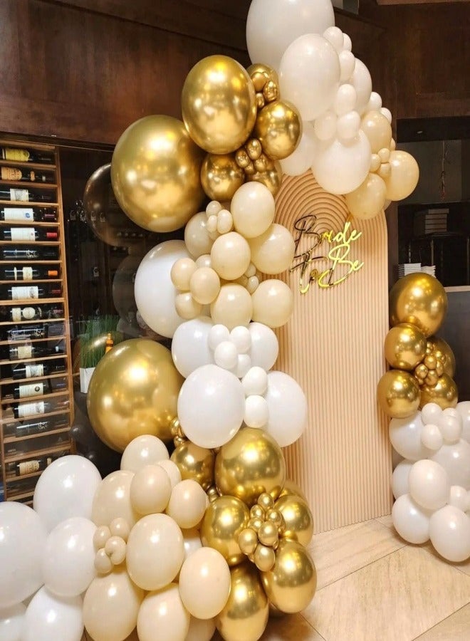 Metallic Gold Balloons, 129 pcs Gold Metallic Balloons Different Sizes 18 12 10 5 Inch Party Balloon Kit for Birthday Party Graduation Holiday Wedding  Balloon Decoration - Image 5