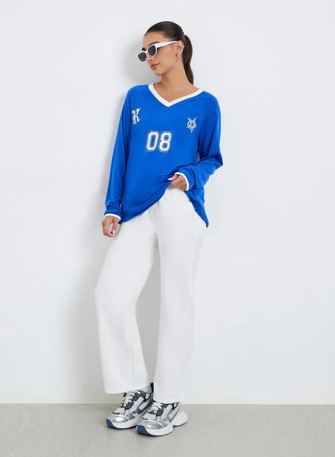 ستايلي جينز بأرجل مستقيمة بجيوب