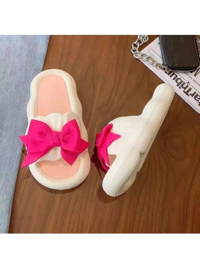 شيبشيب شبشب نسائي لطيف مع ربطة، صندل صيفي أنيق بنعل سميك على طراز السحاب، شبشب غير قابل للانزلاق للاستخدام في المنزل، غرفة النوم، والخارج - Image 2