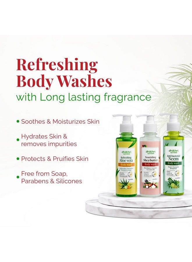 dhathri Body Wash Combo | Ayurvedic Body Washes With Shea Butter, Neem & Aloe Vera | Herbal Body Wash To Soothe & Moisturize Skin - Image 3