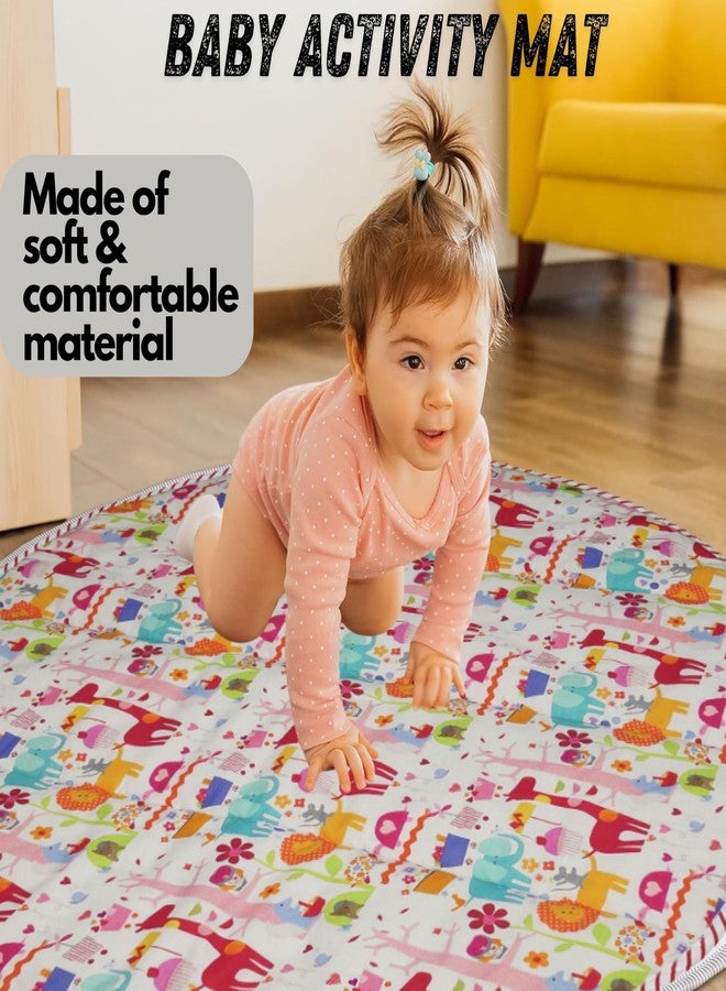 Gordon Activity Mat, Baby Play Mat for Boys and Girls, Safari Animal, 32" x 32", Baby Must Haves, Jungle Nursery Decor Infant Play Mat, Tummy Time Baby Floor Mat, Kids Play Mat, Tummy Time Mat - Image 5