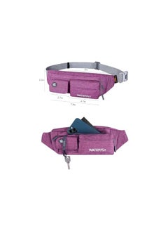 WATERFLY Fanny Pack for Women Men Water Resistant Small Waist Pouch Slim Belt Bag with 4 Pockets for Running Travelling Hiking Walking Lightweight Crossbody Chest Bag Fit All Phones? - pzsku/Z7A56AAC137467CD539BEZ/45/_/1738409621/c908b7a4-0535-4688-a9e7-147d116f7fab