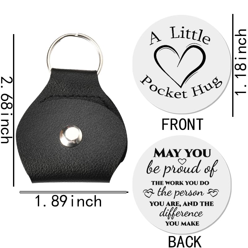 Sisadodo Birthday Christmas Gifts for Women Men Coworkers Inspirational Pocket Hug for colleague Boss leaving Farewell Gifts for Manager Friends Token May You Be Proud of the Work You Do Gifts - Image 2