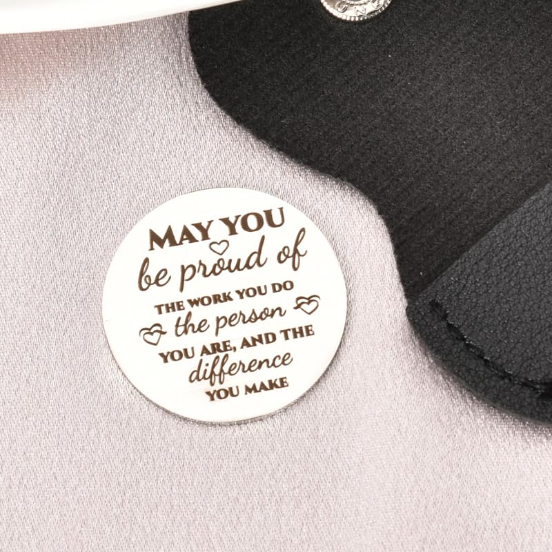 Sisadodo Birthday Christmas Gifts for Women Men Coworkers Inspirational Pocket Hug for colleague Boss leaving Farewell Gifts for Manager Friends Token May You Be Proud of the Work You Do Gifts - Image 4