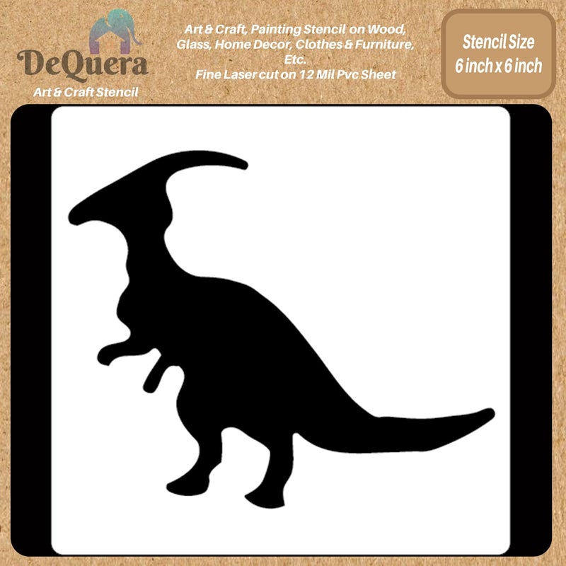 DeQuera Art Craft Stencil for Painting on Wood Funiture Wall use for Home Dcor Wardrobe Dcor Living Room Bedroom Study Room Size 6 x 6 inch D26 - Image 1