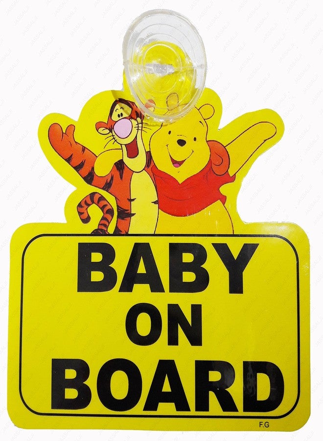 Fusion Baby on Board Pooh Sign