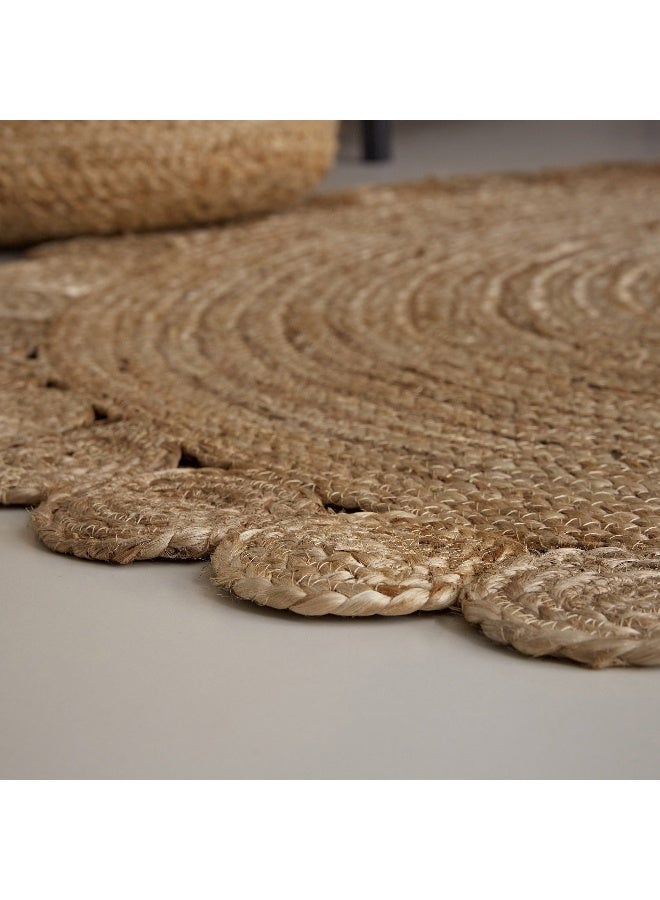 Home Box Natura Tapis Hand Braided Jute Rug - 120 cm - Image 2