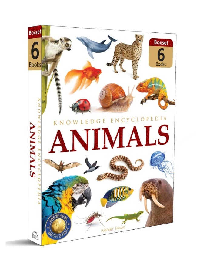 الحيوانات - مجموعة من 6 كتب: موسوعة المعرفة للأطفال (مجموعة صندوقية) - Image 1