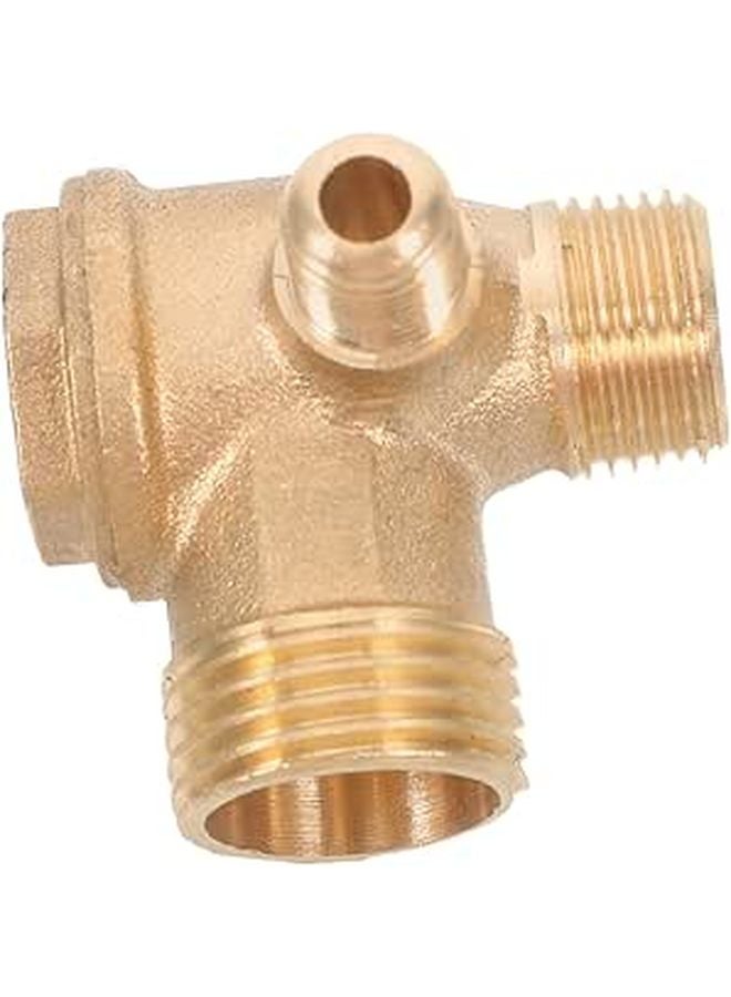 Copper Threaded Air Compressor Check Valve Non Return Pneumatic Tube Connector - Image 1