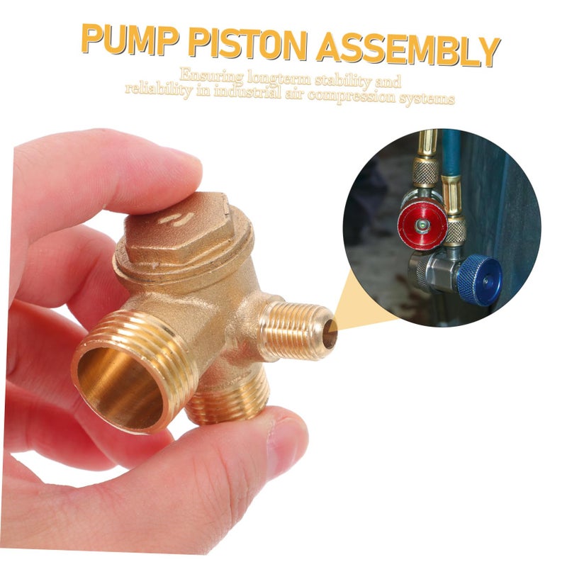 Copper Threaded Air Compressor Check Valve Non Return Pneumatic Tube Connector - Image 4