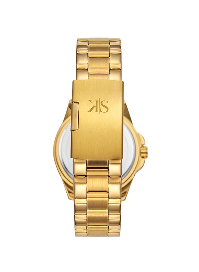 KENNETH SCOTT Men's Analog Tonneau Shape Stainless Steel Wrist Watch K22043-GBGC - 44.3 Mm  - Image 3