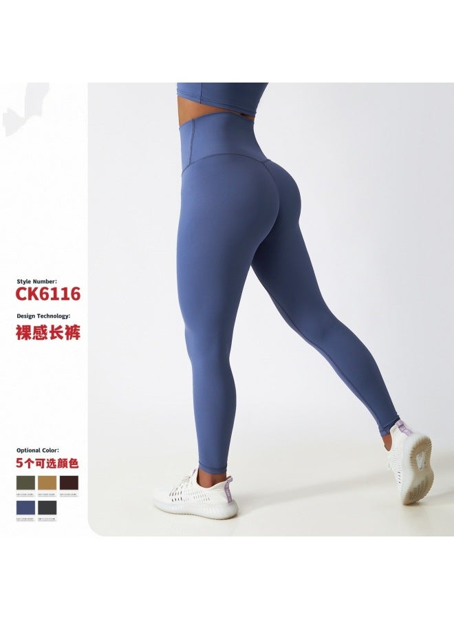 A Lot Of Lifting Yoga Pants High-waisted Tight-fitting Outdoor Cycling Fitness Sports Running Breathable Quick-drying Naked Yoga Pants - Image 2