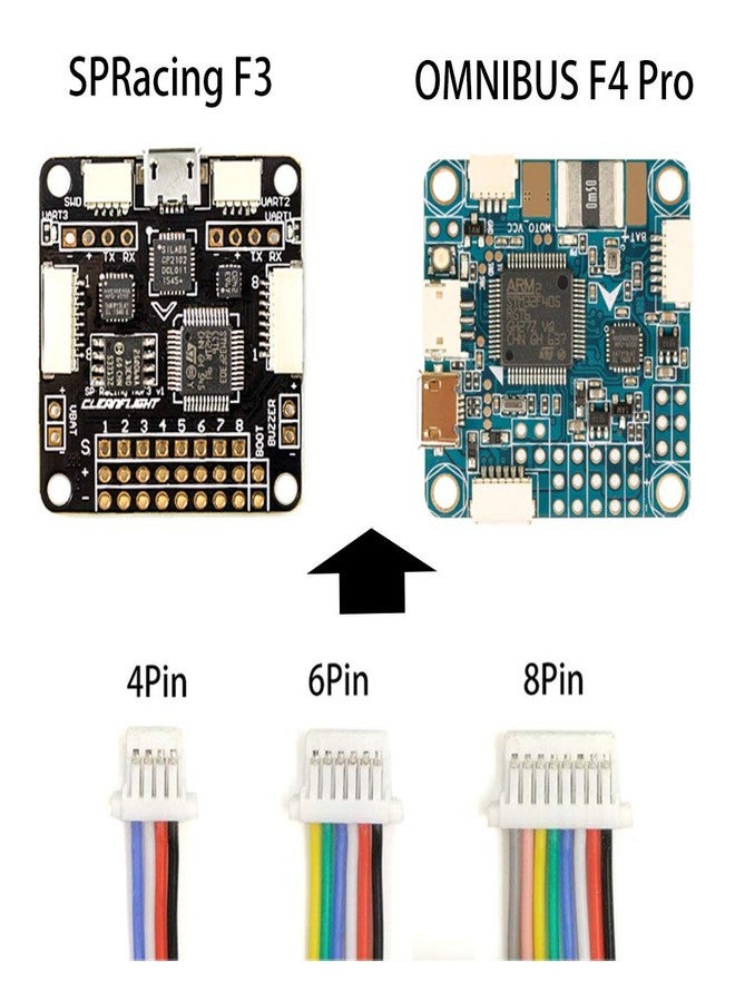elechawk SH1.0 Connectors and Pre-Crimped Silicone Cables Compatible with JST SH 1.0mm for Flight Controller F405 H7 F7 - Image 4